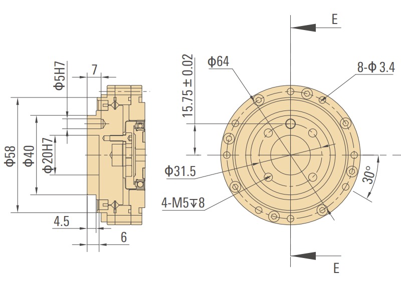 外形尺寸及運(yùn)動范圍