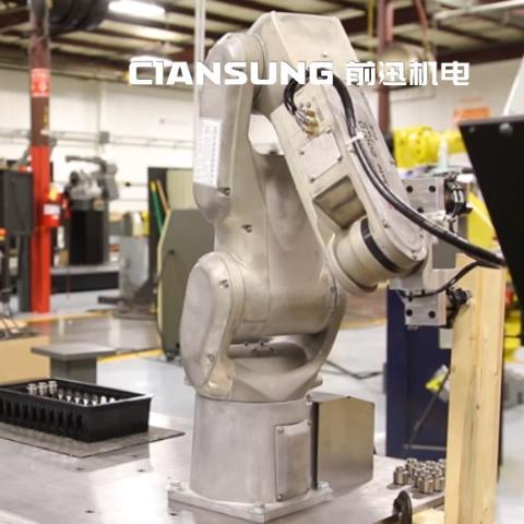 發(fā)那科機(jī)器人自動(dòng)化搬運(yùn)零件工作站